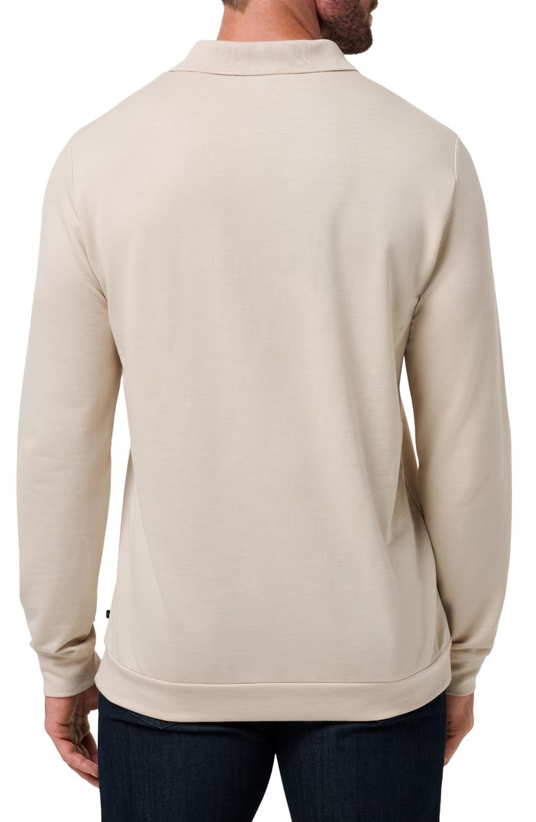 TravisMathew December First Long Sleeve Pocket Polo, Alternate, color, Italian Sand