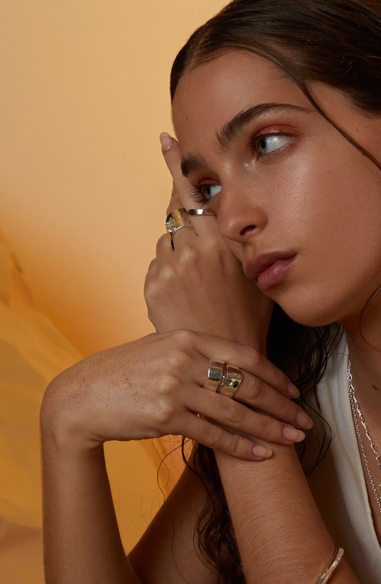 Lady Grey Wade Ring, Alternate, color, Silver/Green Amethyst