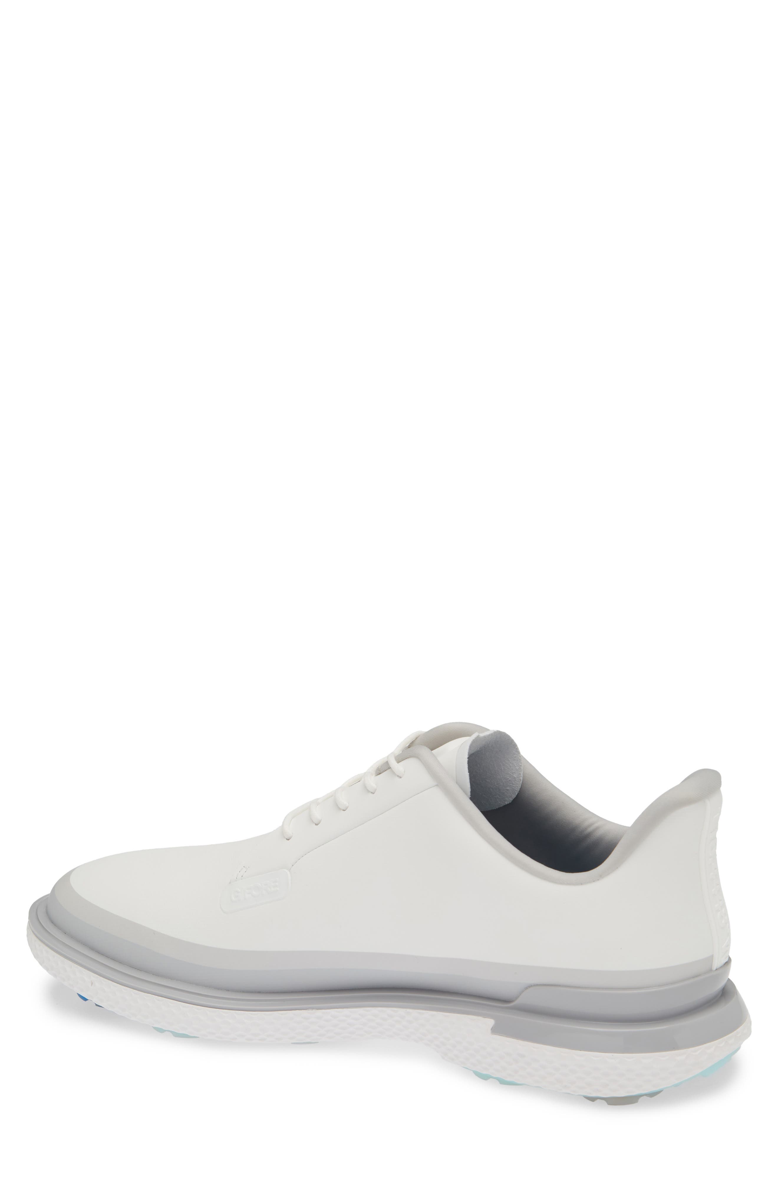 G/FORE Gallivanter Tuxedo Stripe Golf Shoe, Alternate, color, Snow/ Nimbus