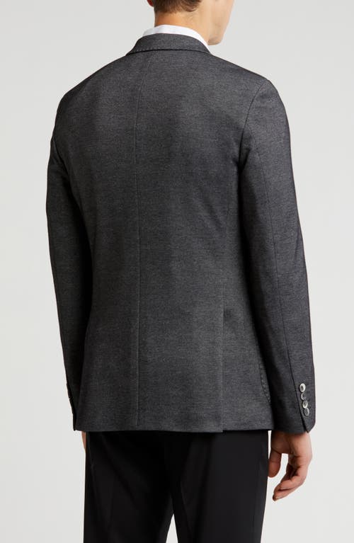 Digel Notch Lapel Cotton Blend Sport Coat In Grey