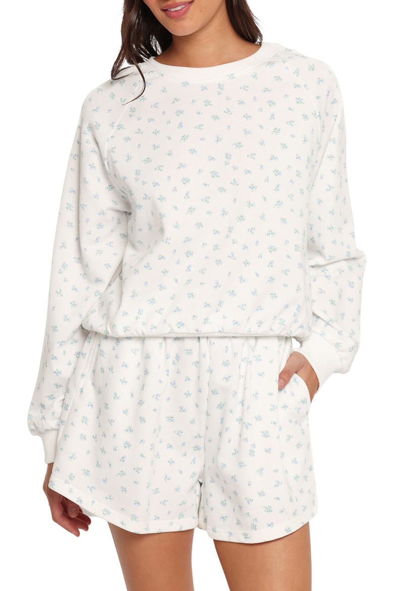 Hazel Sweatshirt, Main, color, BLUE DITSY FLORAL