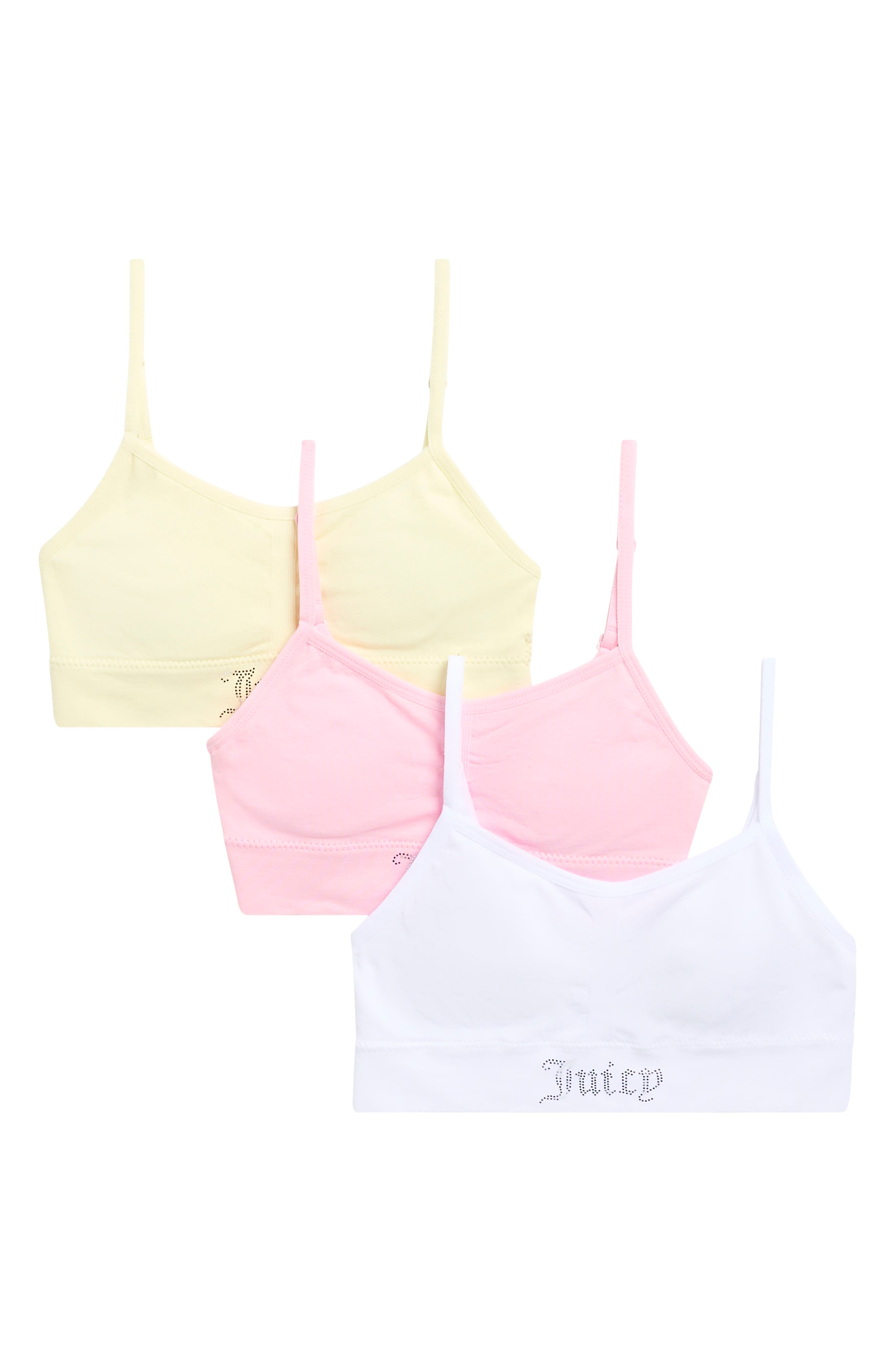 Juicy Couture Kids' Assorted 3-Pack Bralettes