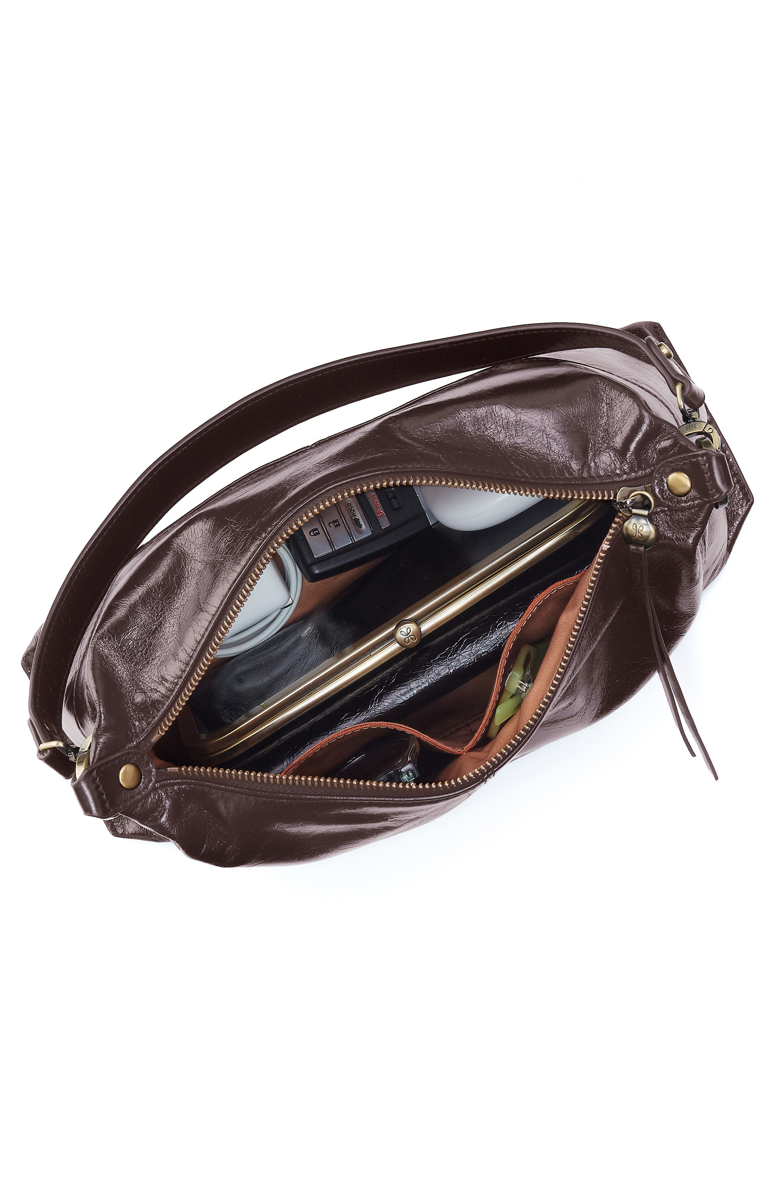 Avon Leather Shoulder Bag, Alternate, color, HEARTHSTONE
