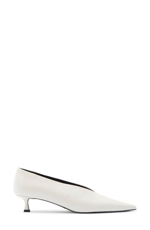Tony Bianco Cherry Pointed Toe Kitten Heel Pump In Gray