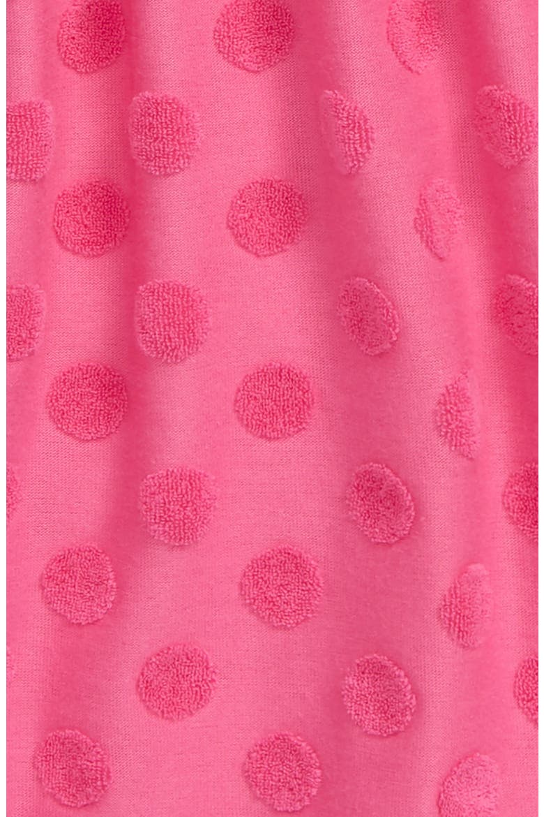 Terry Dot Cover-Up Dress, Alternate, color, PINK