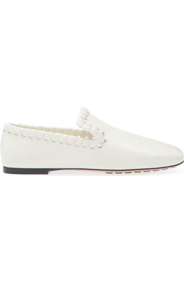 Bottega Veneta Sabato Square Toe Slipper Loafer, Alternate, color, Alabaster
