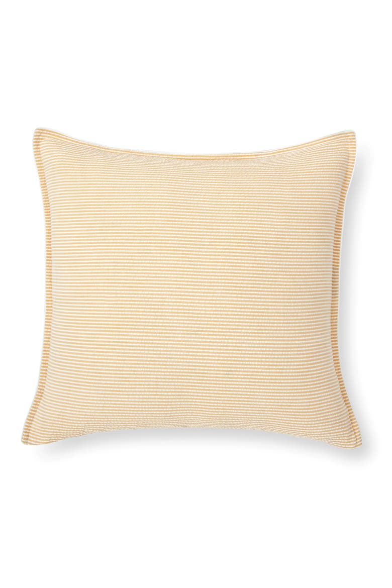 Stripe Cotton Seersucker Accent Pillow, Alternate, color, YELLOW