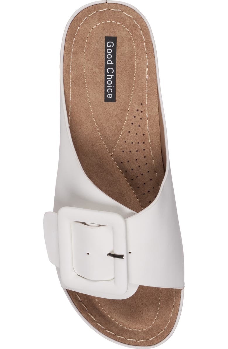 GC SHOES Hamden Platform Slide Sandal, Alternate, color, White