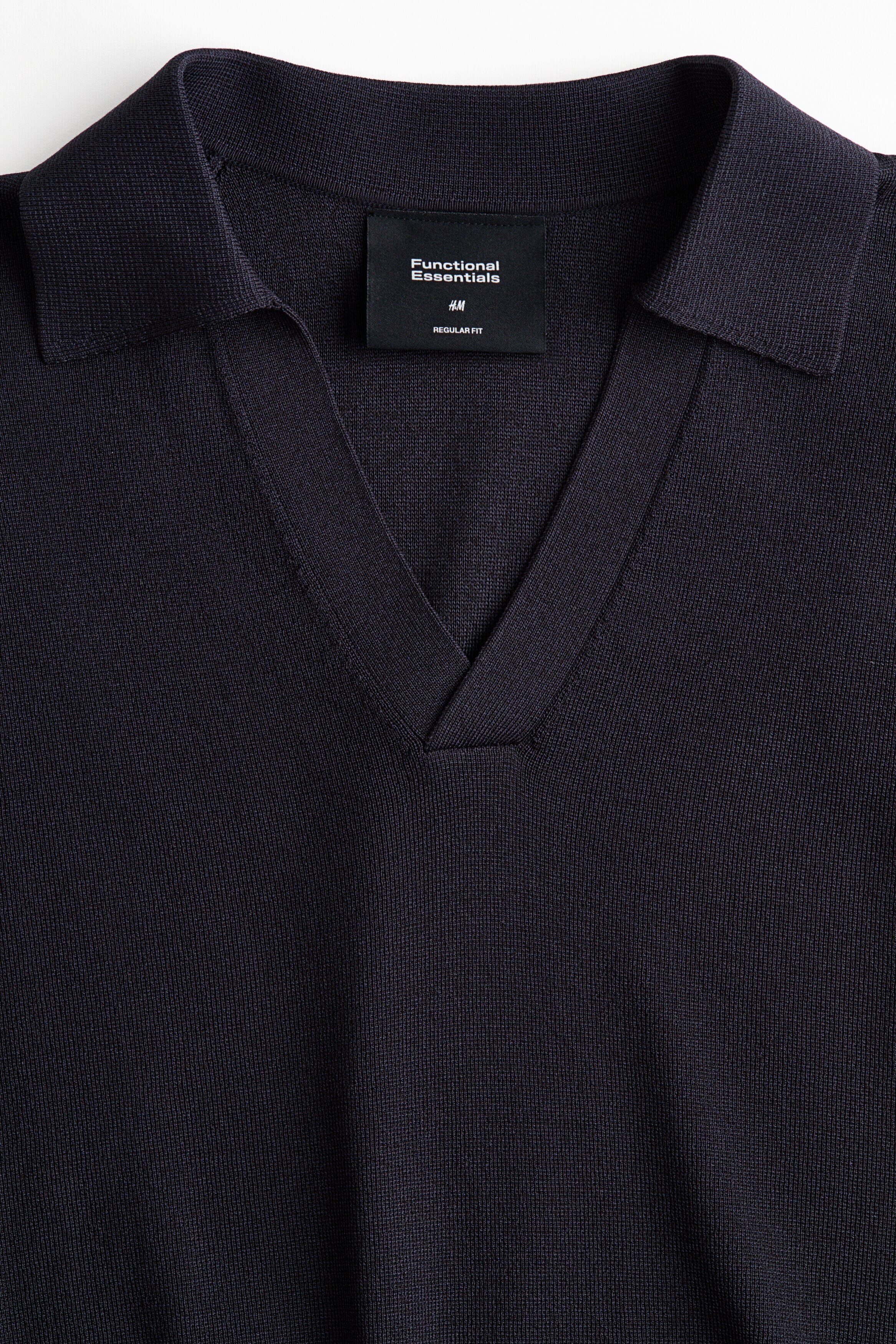 Cooling Regular Fit Knitted Polo Shirt - image 2