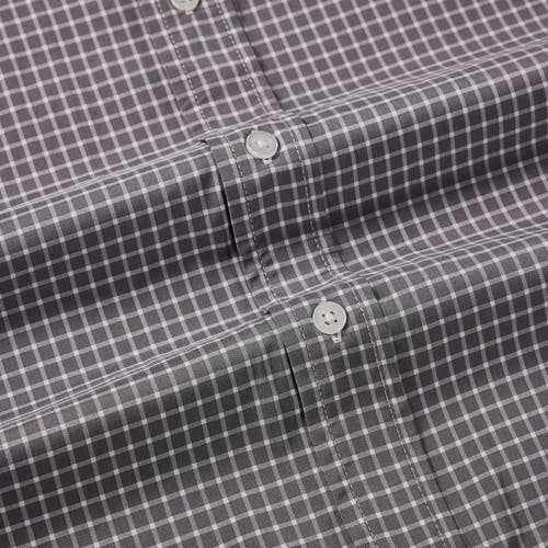 Regent Row Big And Tall Stanton Shirt Short Sleeve Button Down In Grey-check-15