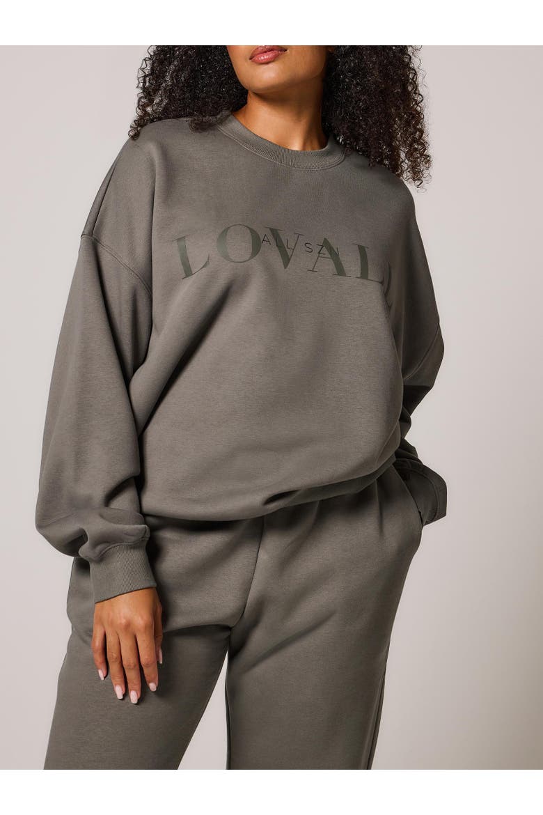 ALL SZN Oversized Sweatshirt, Alternate, color, Slate Green