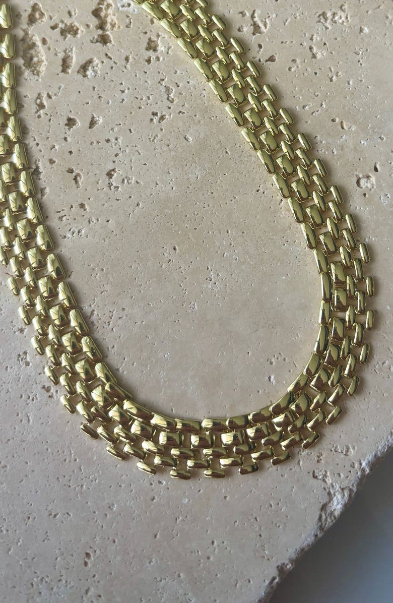 Adornia Flex Chain Necklace, Alternate, color, Gold