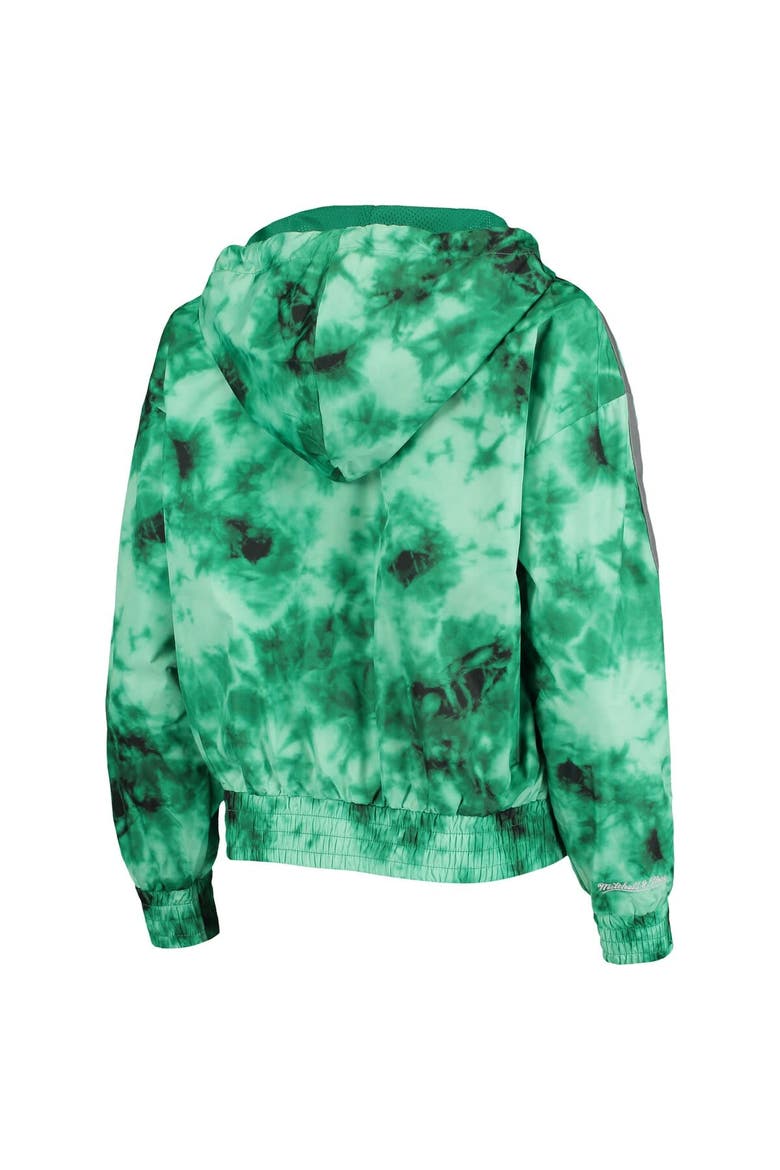 Women's Mitchell & Ness Neon Green Seattle Seahawks Galaxy Full-Zip Windbreaker Hoodie Jacket, Alternate, color, Neon Green