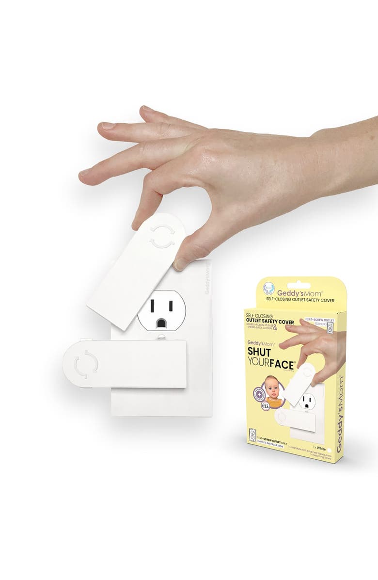 Geddy's Mom Selfclosing Outlet Safety Cover Babyproof, Alternate, color, 