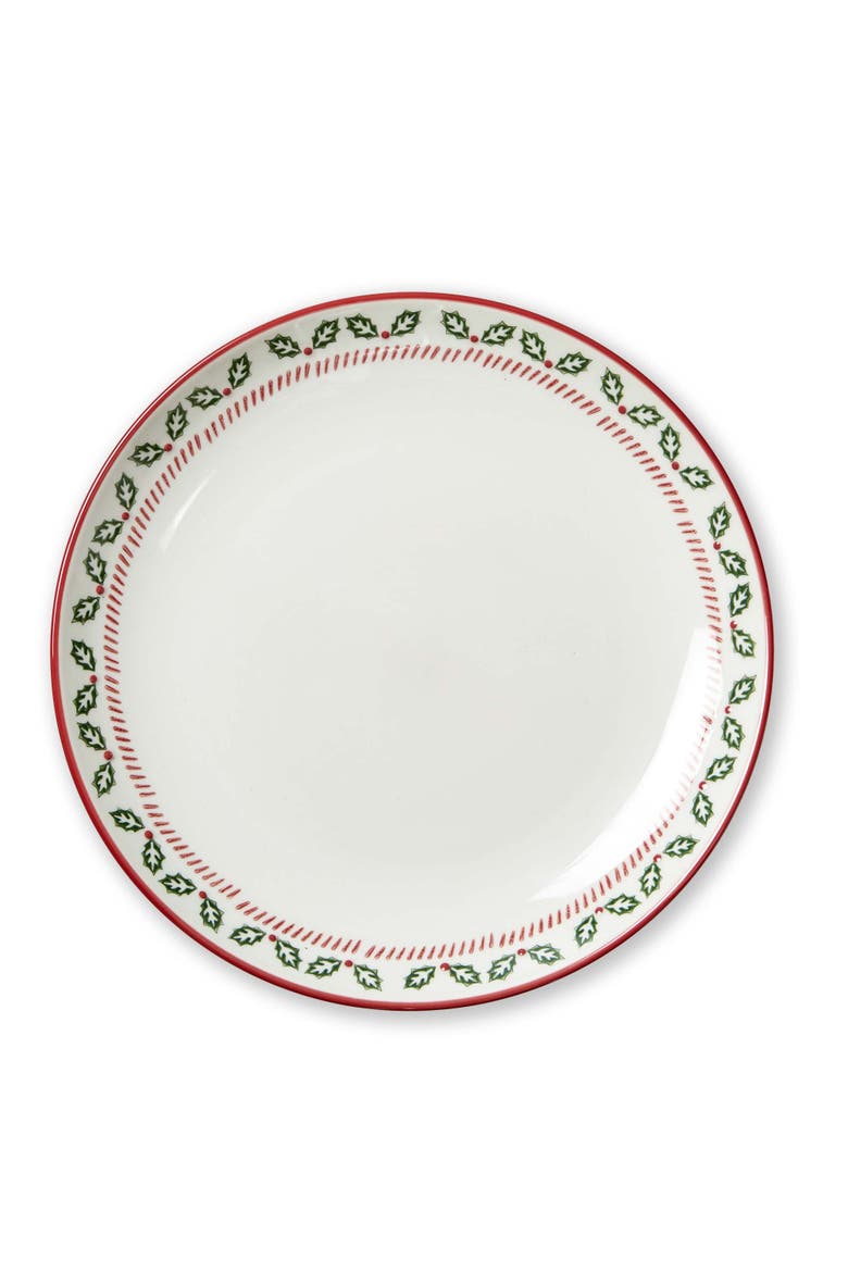 Tis The Season Dinner Plate Set Multi Design Dishwasher Safe, Main, color, White