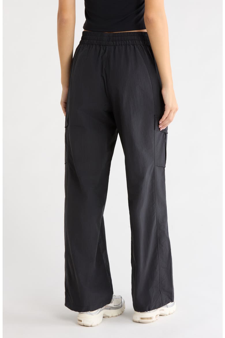Wide Leg Cargo Pants, Alternate, color, BLACK