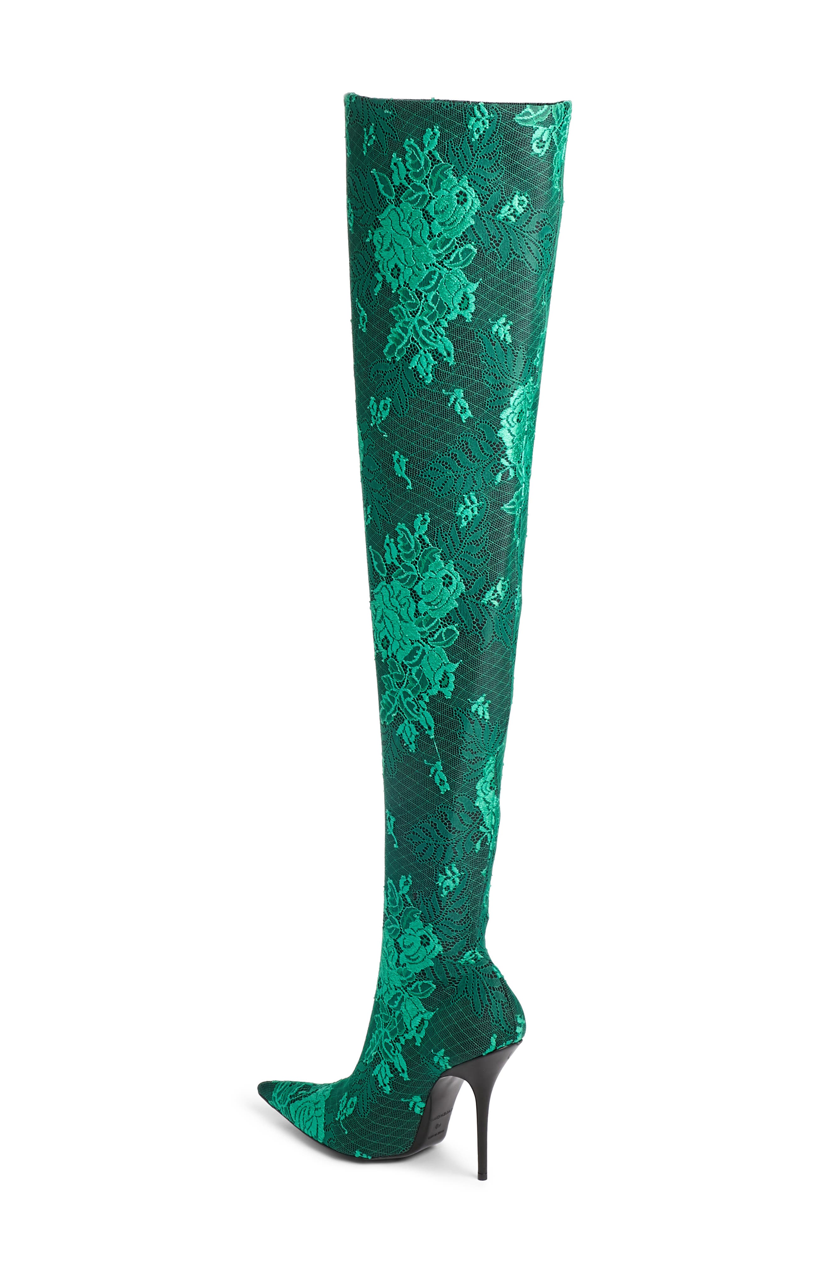 Thigh High Boot, Alternate, color, GREEN