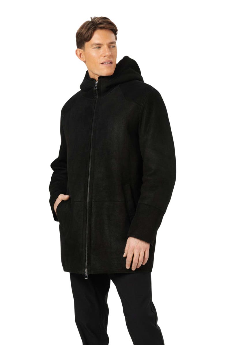 GORSKI Shearling Lamb Parka, Alternate, color, Black