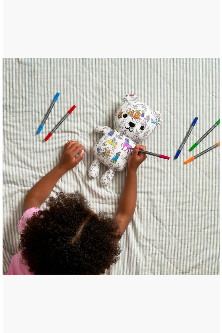 Artie Bear Color-in Teddy Bear, Alternate, color, White