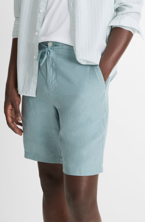 Vince Lightweight Hemp Shorts In Lagoon