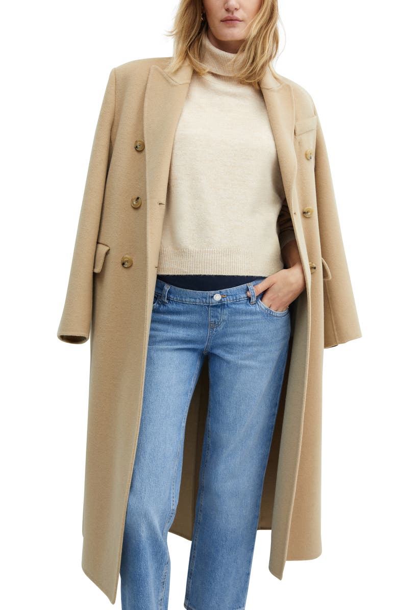 MANGO Straight Leg Crop Maternity Jeans, Alternate, color,