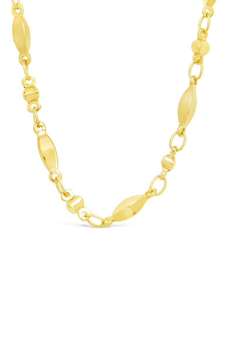 Sterling Forever Kenya Chain Link Necklace, Alternate, color, Gold