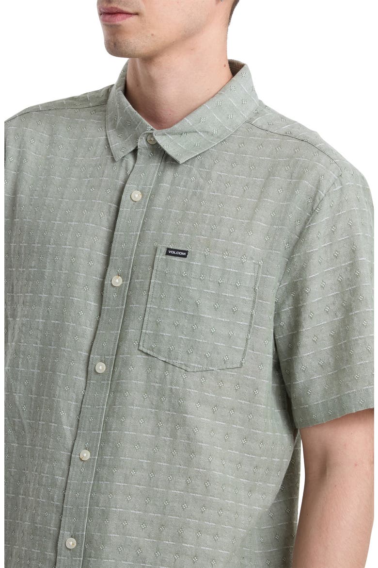 Bankstone II Short Sleeve Button-Up Shirt, Alternate, color, BROLIVE