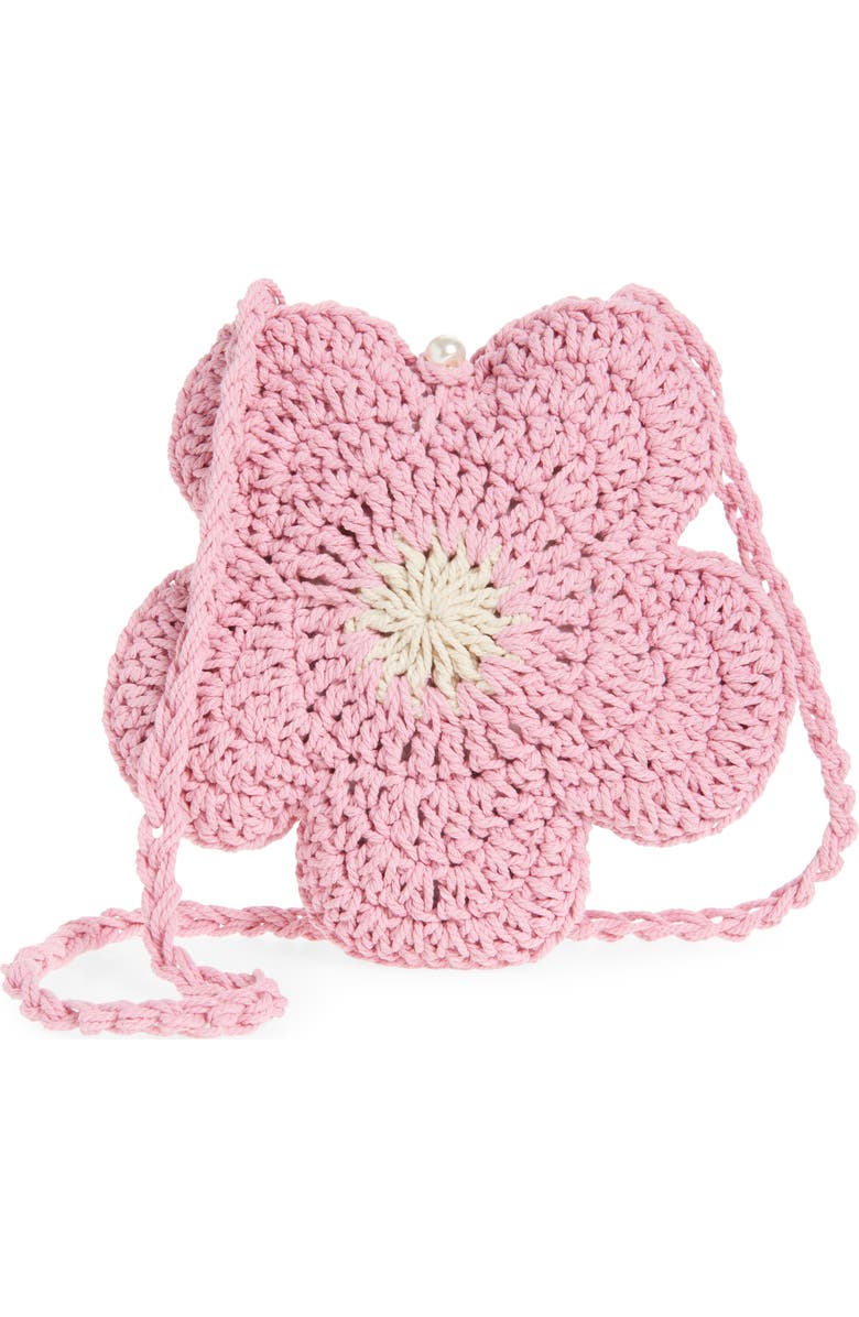 Ruby & Ry Kids' Flower Crossbody Bag, Main, color, Pink
