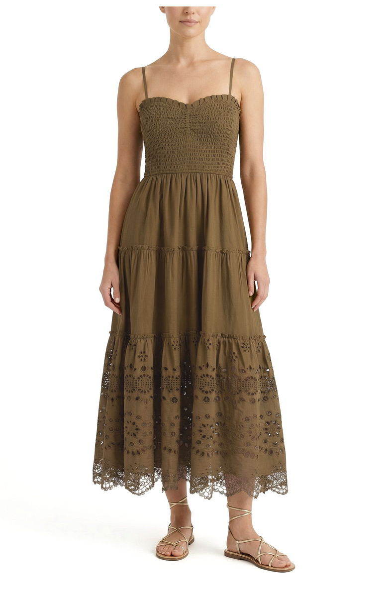 Change of Scenery Cecilia Smocked Tiered Maxi Dress, Main, color, Martini