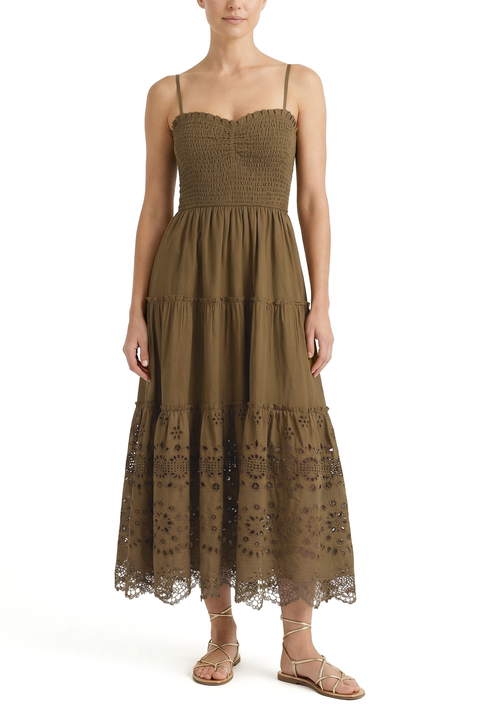Cecilia Smocked Tiered Maxi Dress