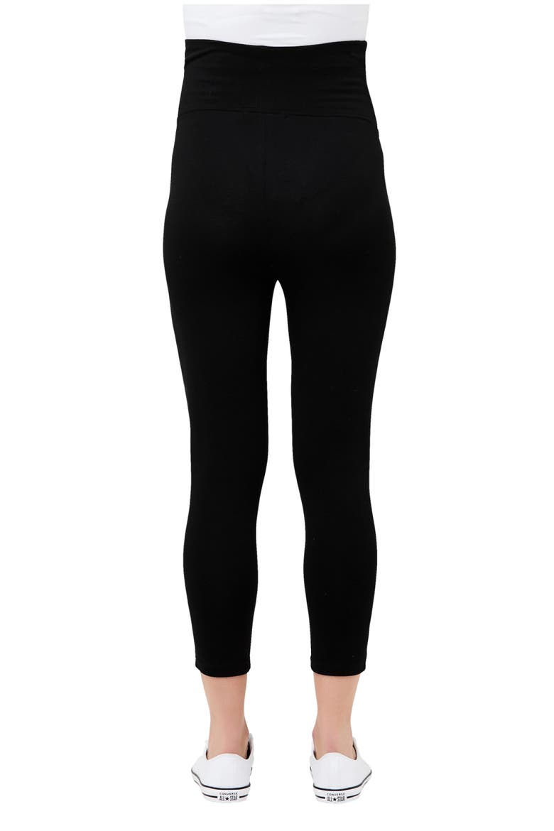 Organic Over Bump 3/4 Legging, Alternate, color, Black