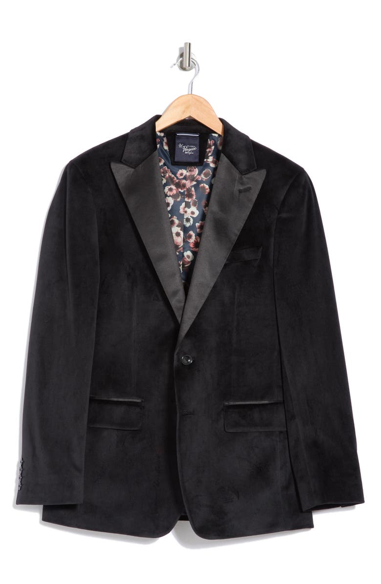 Original Penguin Two-Button Velvet Sport Coat, Alternate, color, 