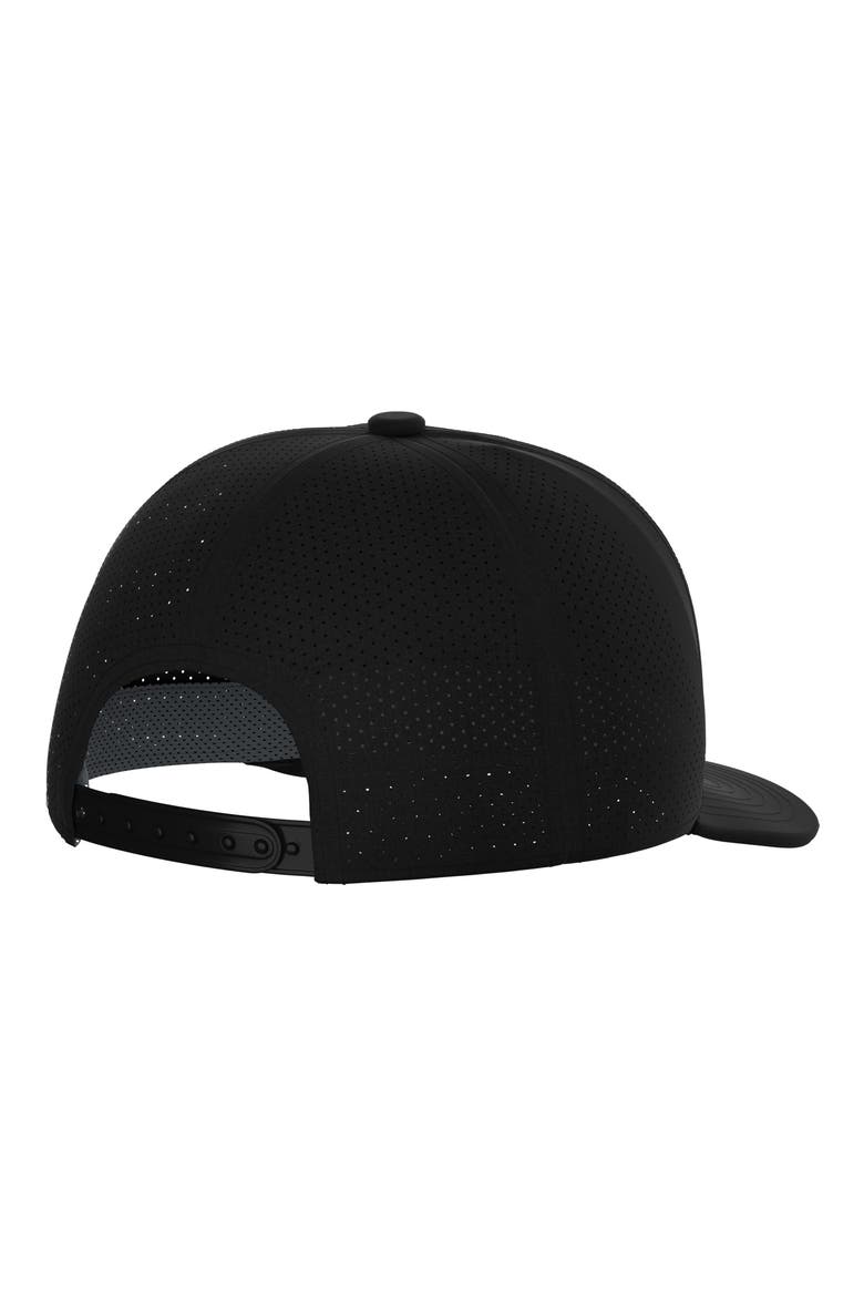 Floatie Trefoil Snapback Baseball Cap, Alternate, color, BLACK/ WHITE