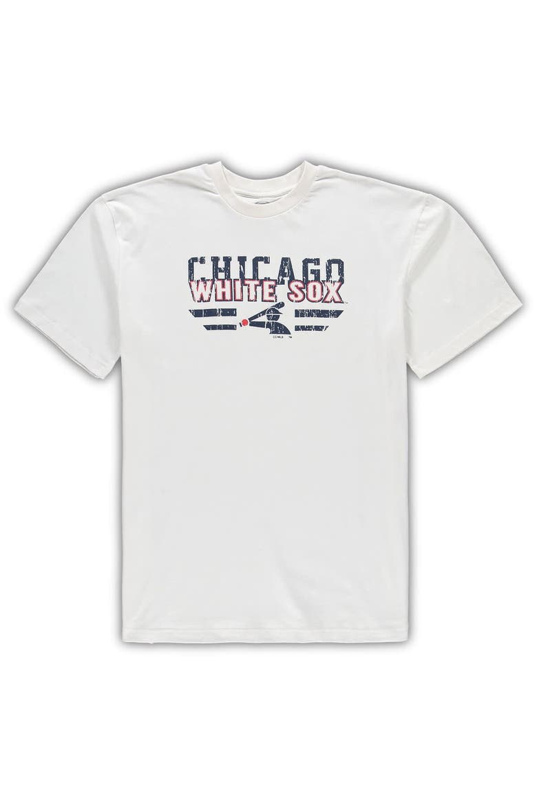Men's Concepts Sport White/Navy Chicago White Sox Big & Tall Pinstripe Sleep Set, Alternate, color, White