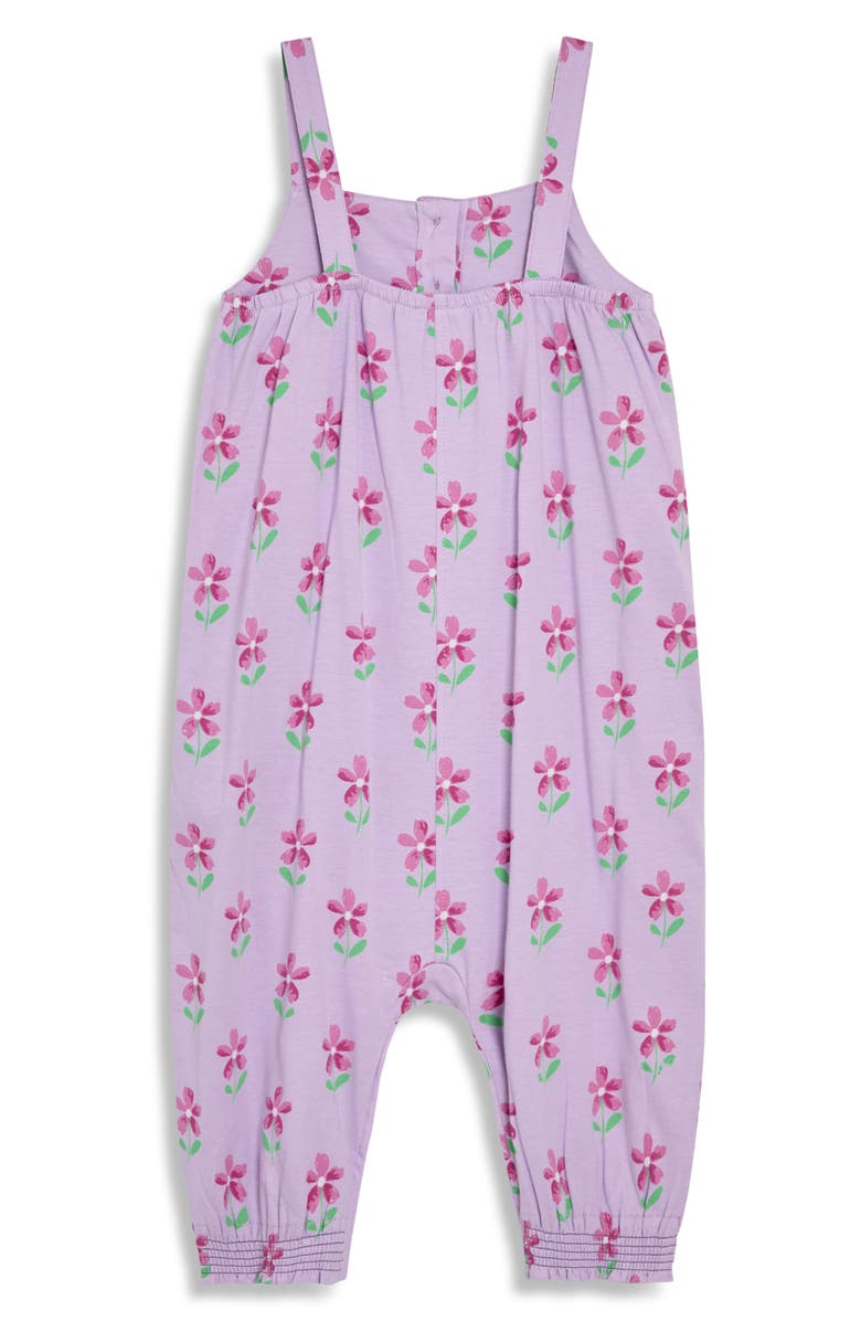 JOJO MAMAN BEBE Floral Cotton Romper, Alternate, color, Lilac