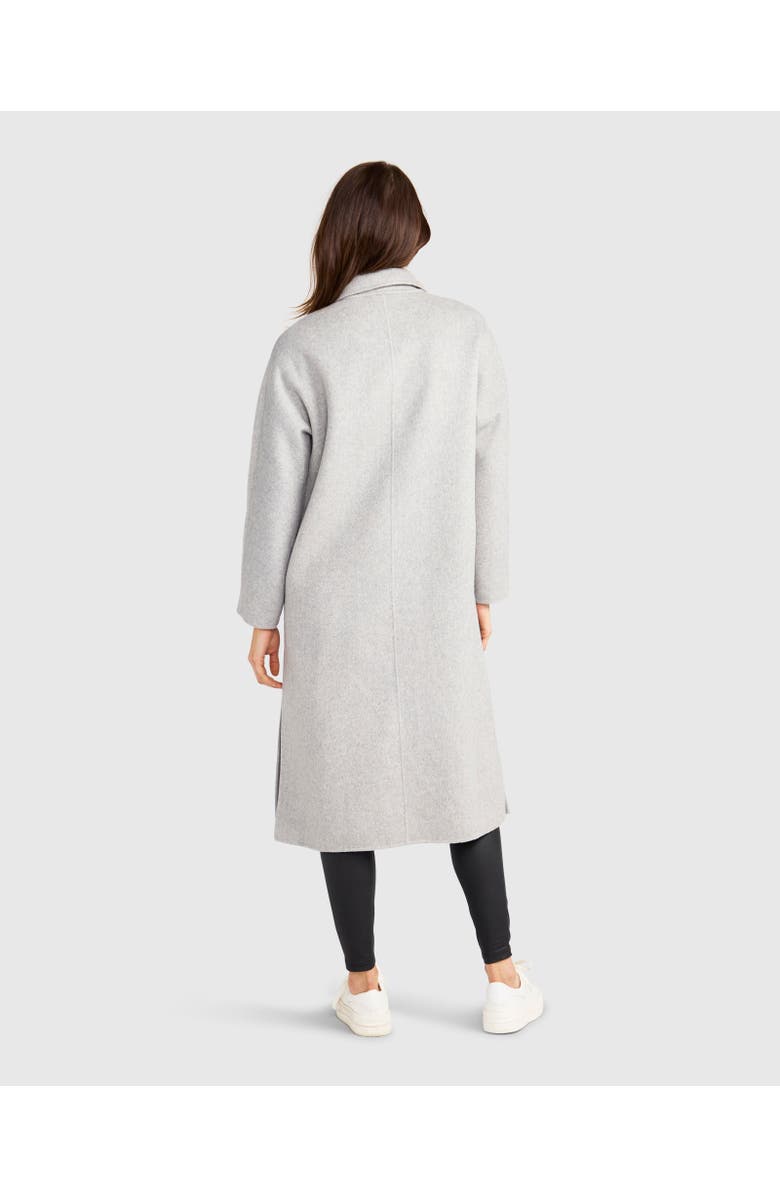 Belle & Bloom Guestlist Oversized Double Breasted Coat, Alternate, color, Grey Marle