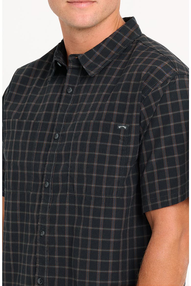 Vista Striped Short Sleeve Shirt, Alternate, color, PHANTOM