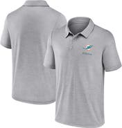 FANATICS Men's Fanatics Gray Miami Dolphins Making Waves Polo
