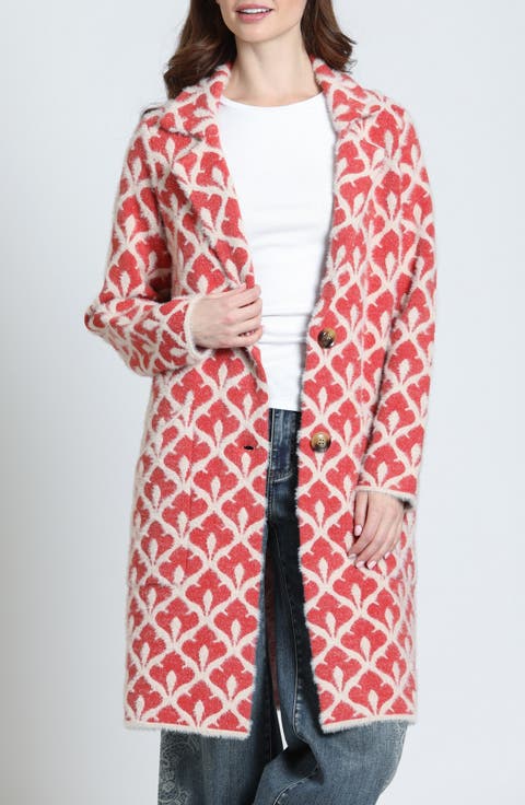 Fleur-de-Lis Long Cardigan
