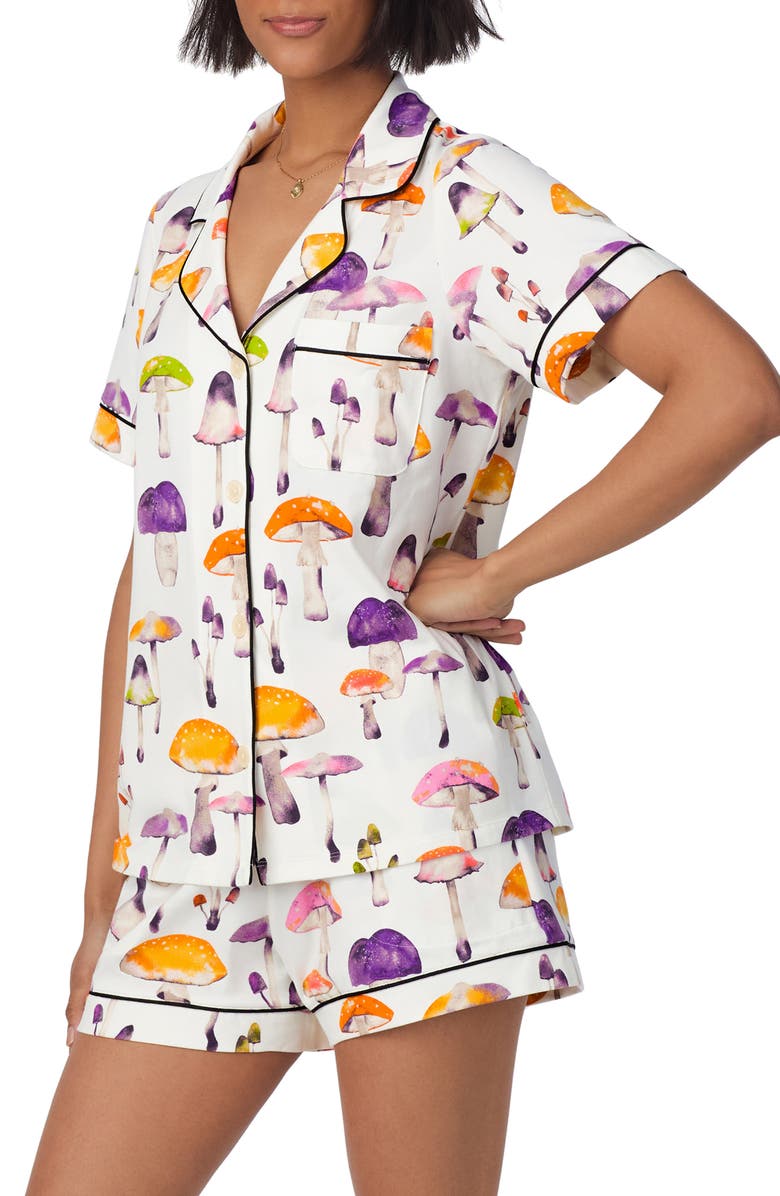 BedHead Pajamas Print Organic Cotton Jersey Short Pajamas, Alternate, color, 