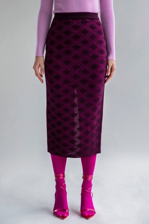 Sskein Ines Skirt In Fuchsia Aubergine