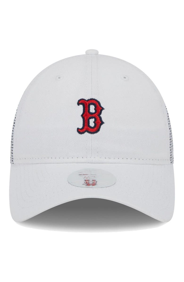New Era Women's New Era  White Boston Red Sox Mini 9TWENTY Adjustable Hat, Alternate, color, 