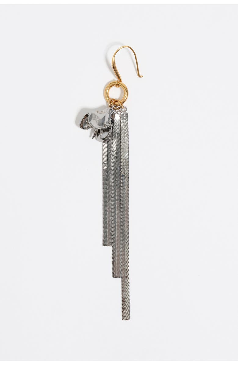 Bimba y Lola Chains Flowers Earrings, Alternate, color, 