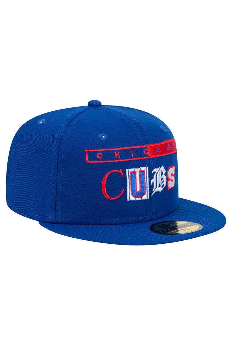 Men's New Era Royal Chicago Cubs Ransom 59FIFTY Fitted Hat, Alternate, color, Royal