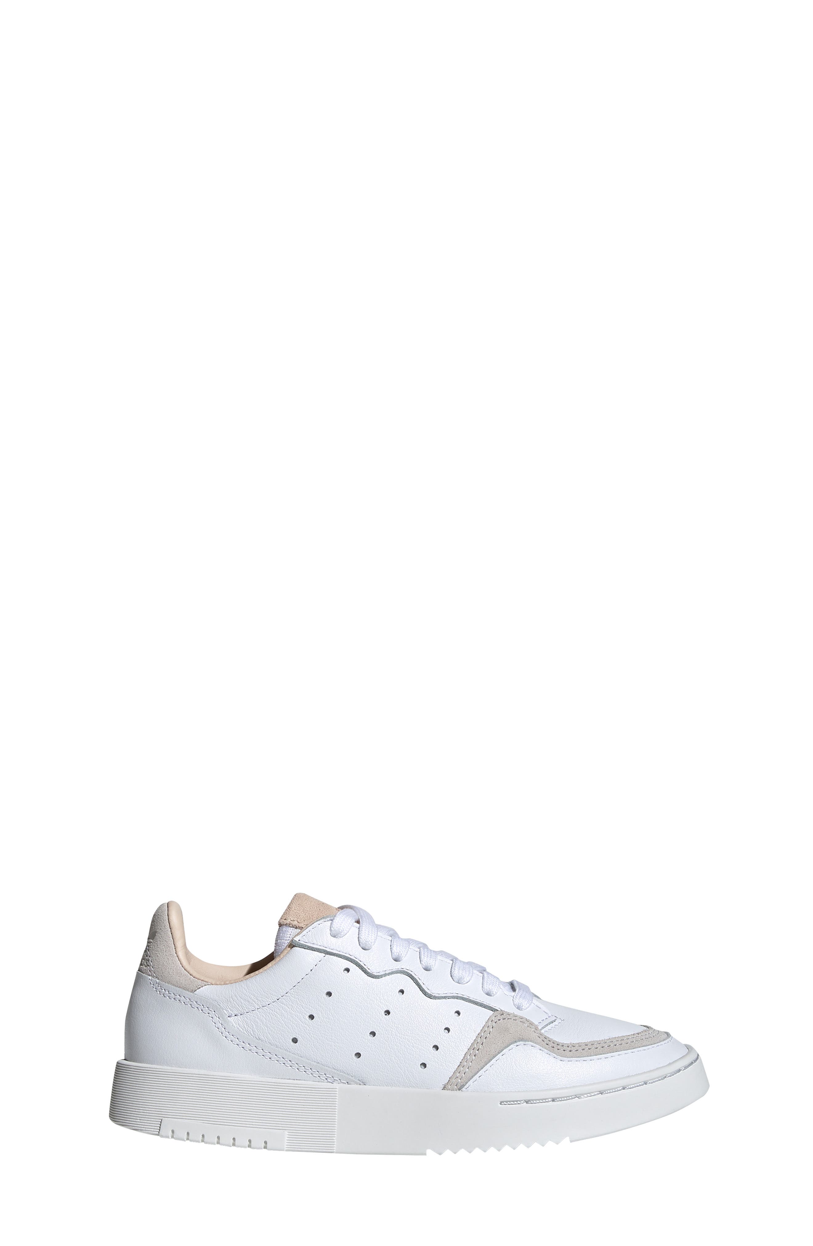 Supercourt Sneaker, Alternate, color, WHITE/ WHITE/ CRYSTAL WHITE