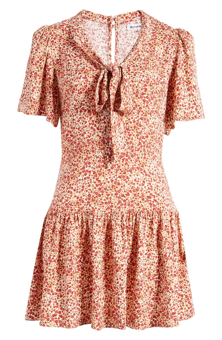 Reformation Adelina Floral Minidress, Alternate, color, 