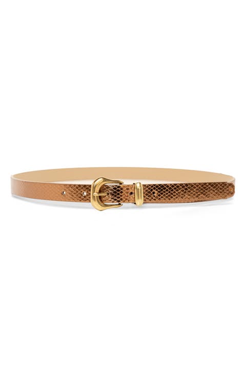 20mm Metallic Snakeskin Belt