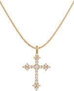 MADE BY MARY Vintage Cross Box Chain Necklace