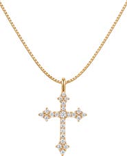 MADE BY MARY Vintage Cross Box Chain Necklace