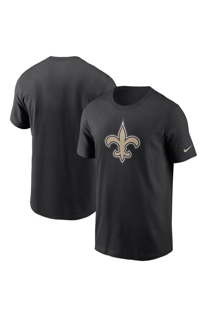 Nike Men's Nike Black New Orleans Saints Primary Logo T-Shirt, Alternate, color, Black